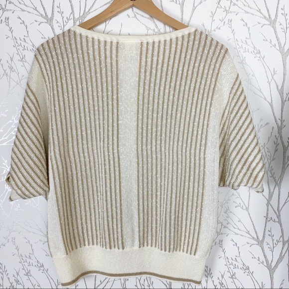 VINTAGE VIVANTI Cream Dolman Sleeve Knit Sweater - Picture 3 of 12